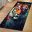 Tapis rond non tissé à motif floral avec texture douce pour la décoration intérieure-114330309