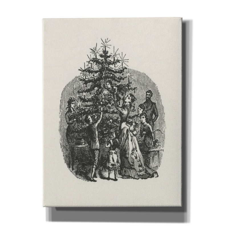 «Decorating The Tree» par Tis the Season, art mural sur toile, H 54 po x l 40 po x P 1,5 po
