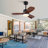 Wood Ceiling Fan With Lights Remote Control,Quiet DC Motor 3 Blade Ceiling Fans For Patio Living Room, Bedroom, Office,Indoor Outdoor-1539739004
