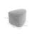 Caras Upholstered Rock Gray Triangular Compression Ottoman No Assembly Required-604327852
