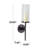 Aluminum Metal Wall Sconce with Glass Holder-277081106