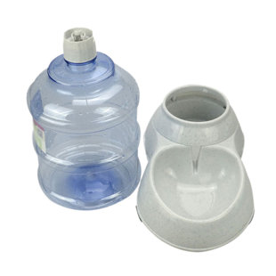 New Wave Enviro Self Filling Pet Water Bowl with 2.2L bottle