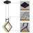 Black Square Pendant Light