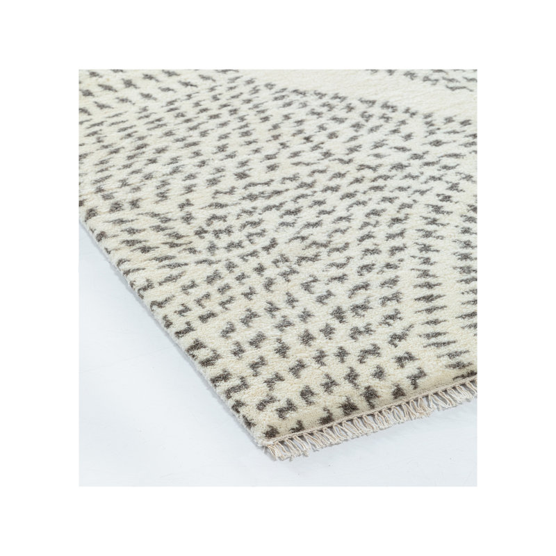 Wool Abstract Area Rug, Rectangle 10' x 14'