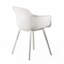 Chaise en polypropylène blanc Lotus