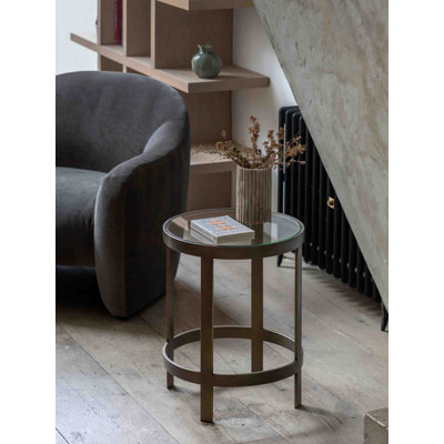 Glass Top Side Table