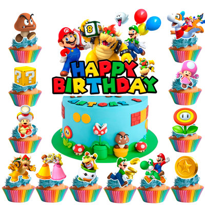 Décorations de gâteau Super Mario