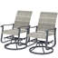 Fauteuil oscillant d'extérieur, ensemble de chaises pivotantes en rotin d'osier-1521328545