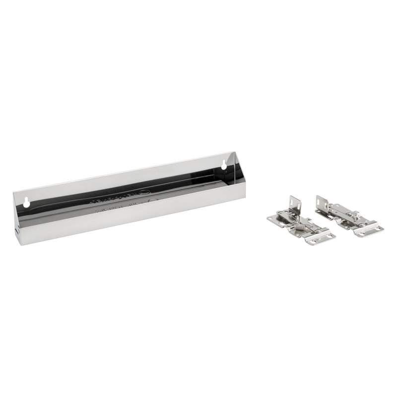 Plateaux rétractables en acier inoxydable Rev-A-Shelf pour armoires de cuisine ou de salle de bain, 16 po