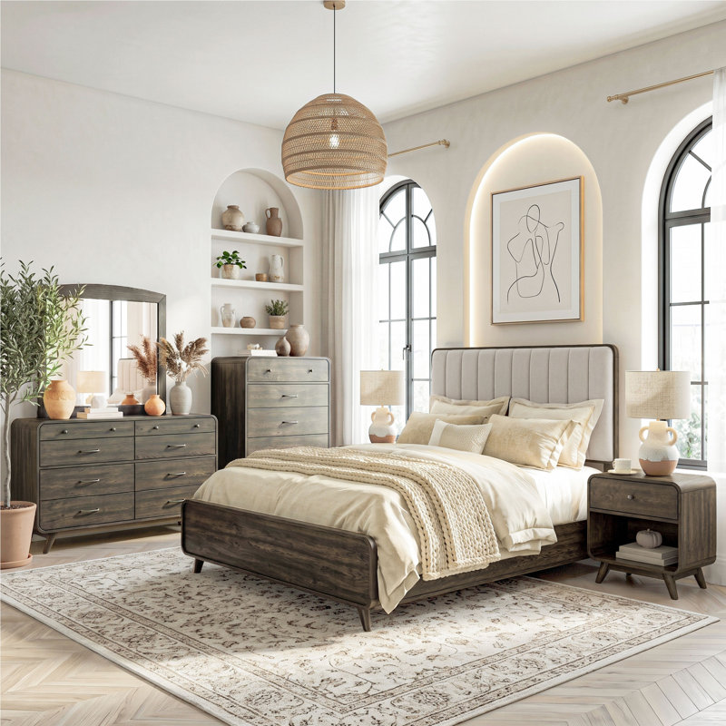 Marlowe Solid Wood 6-Piece Bedroom Set