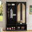 Widen Hall Tree With 4 Rattan Doors, Versatile 4-In-1 Seating Bench With 6 Hooks, Mid-Century Entryway Shoe Cabinet With Adjustable Shelf For Living Room