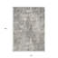 Tapis extérieur lavable à motif géométrique gris anthracite 10 pi x 14 pi