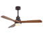 Ventilateur de plafond moderne à 3 pales de 52 po avec télécommande et ensemble d'éclairage Nicola-348539262