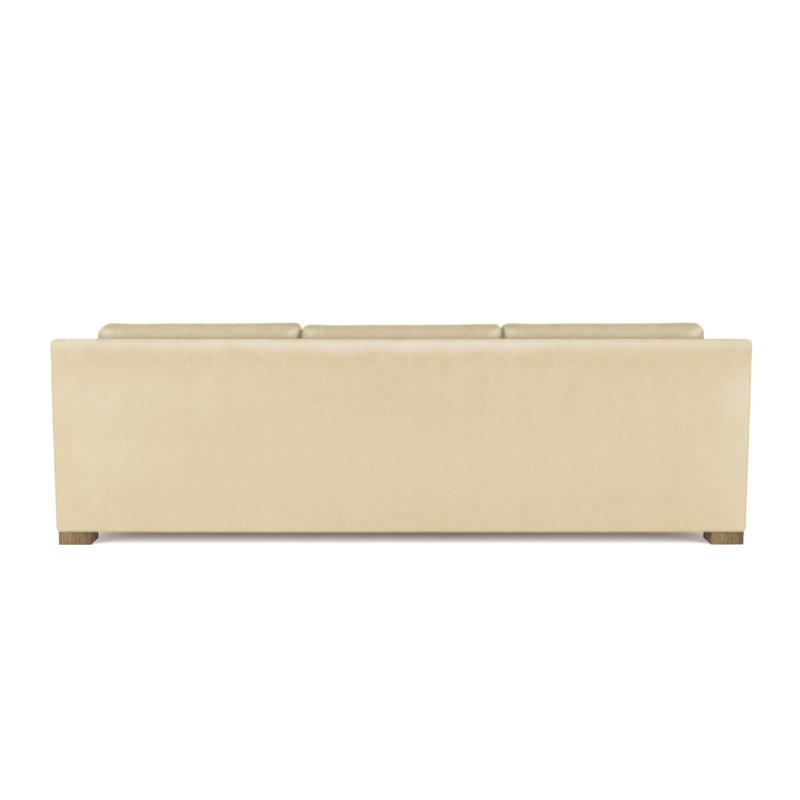 Canapé Mercer, H 33,5 po x l 108 po x P 39 po, Cuir rétro huître, Patiné