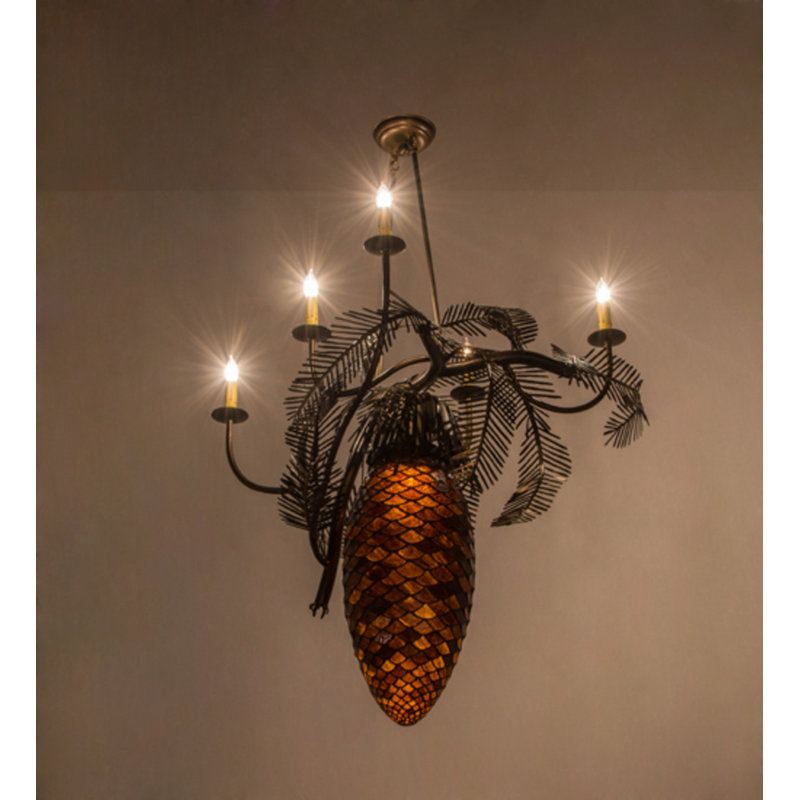 Pinecone 6 - Light Chandelier