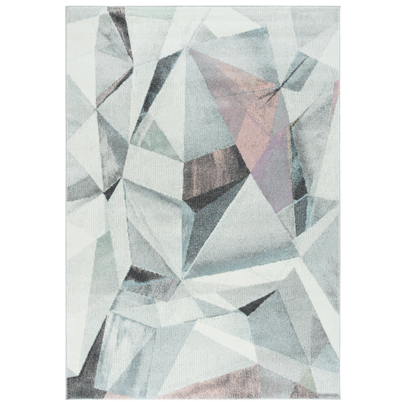 Kathey Performance Abstract Rug, Rectangle 5'3" x 7'6"