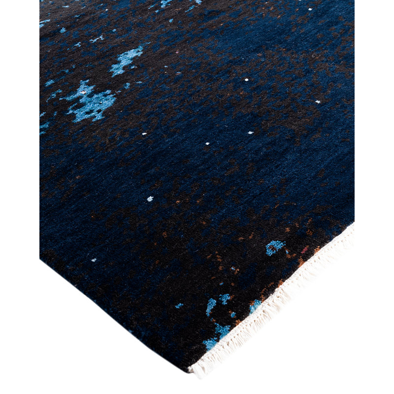 Overdyed One-of-a-Kind 8' 3" X 10' 1" Hand Knotted Area Rug