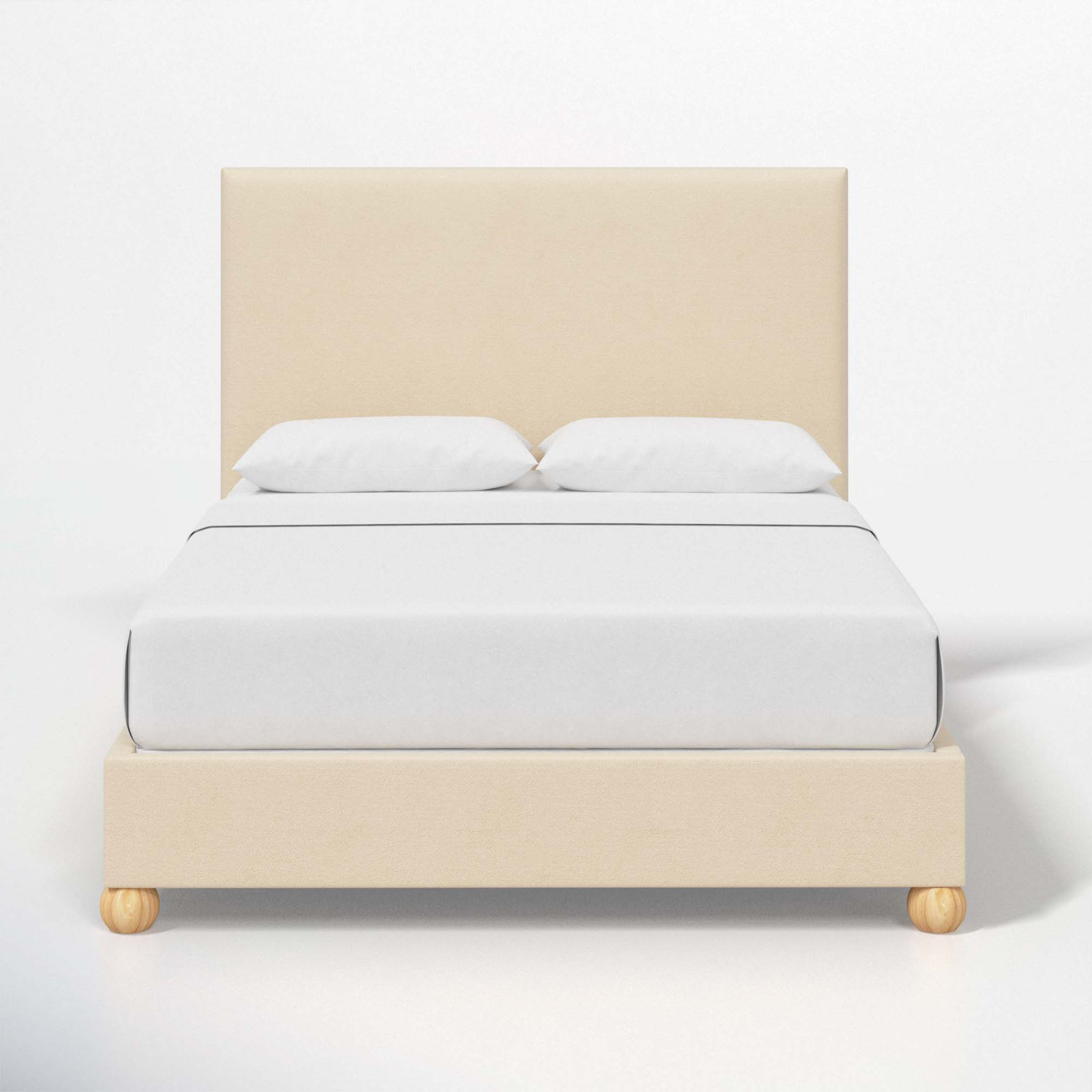 Benita Upholstered Bed, King, Classic Pearl Performance Velvet