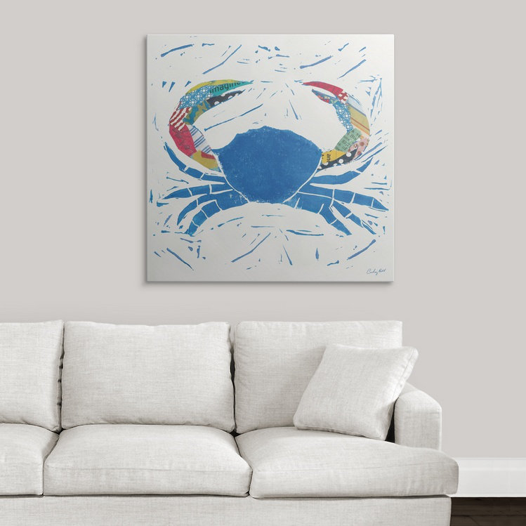 «Matheson Sea Creature - Crab 'Courtney Prahl, impression, H 35 po x l 35 po x P 1,5 po, Toile