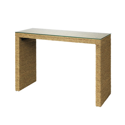 Captain 48'' Glass Top Console Table
