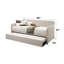Lit de jour en tissu brouillard avec couchette Jagger (simple)