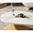 Albanese 47.2" Modern White Oval Coffee Table, Living Room Table Center Table with Faux Marble Top-713877755