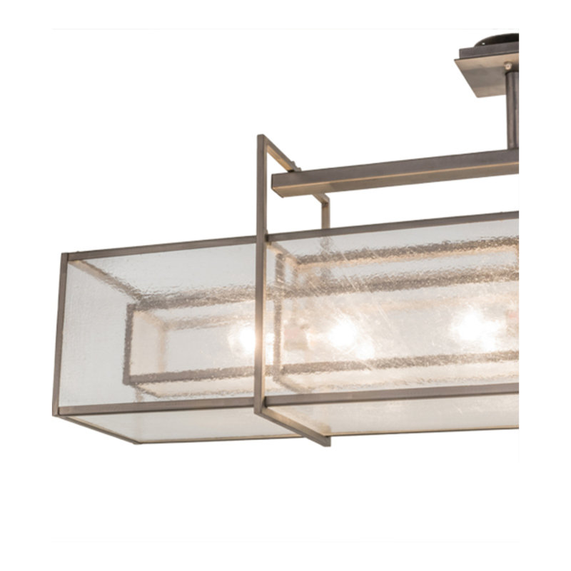 Ioana 6 - Light Steel Square/Rectangle Pendant