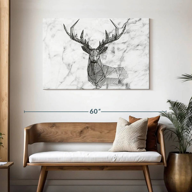 Cerf Brampt, H 30 po x l 45 po
