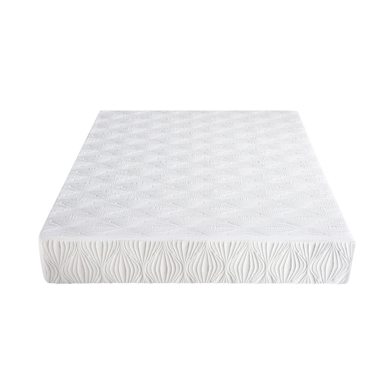 Matelas en mousse viscoélastique imprégnée de gel Visco dans une boîte, sommeil frais et détendu, mousse à haute densité, soutien extra ferme, blanc