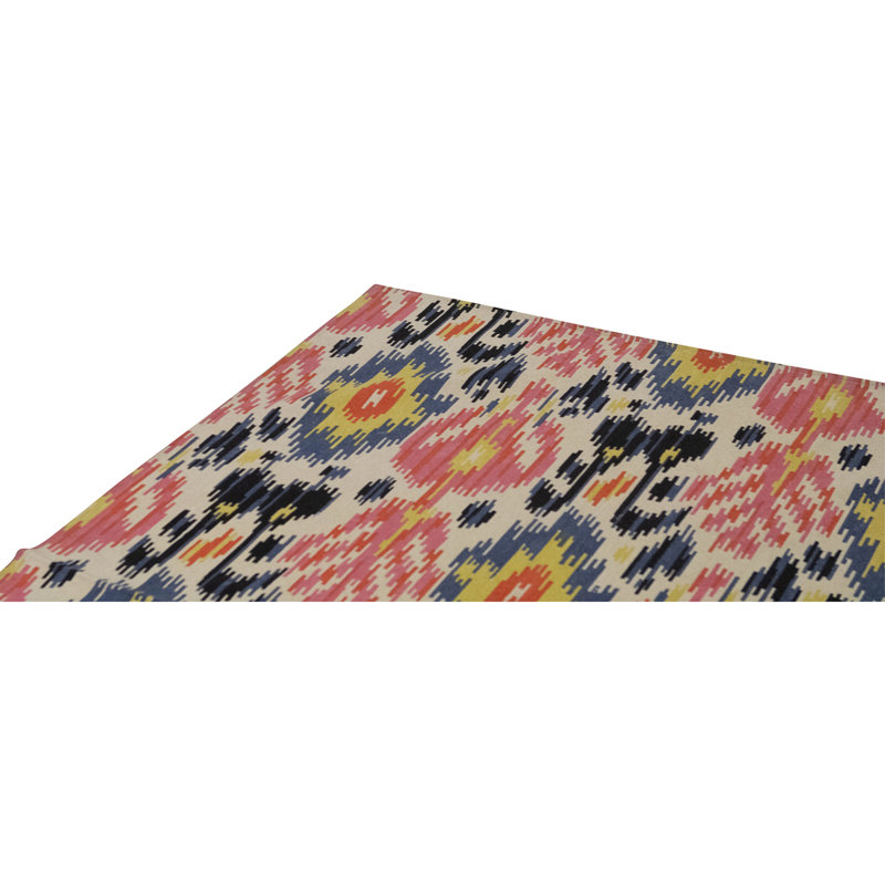 Flatweave Wool Area Rug in Multi