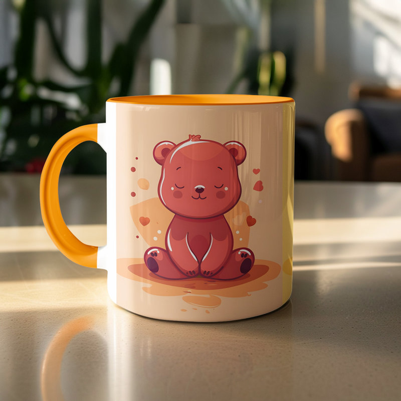 Ceramic Coffee Mug, Orange