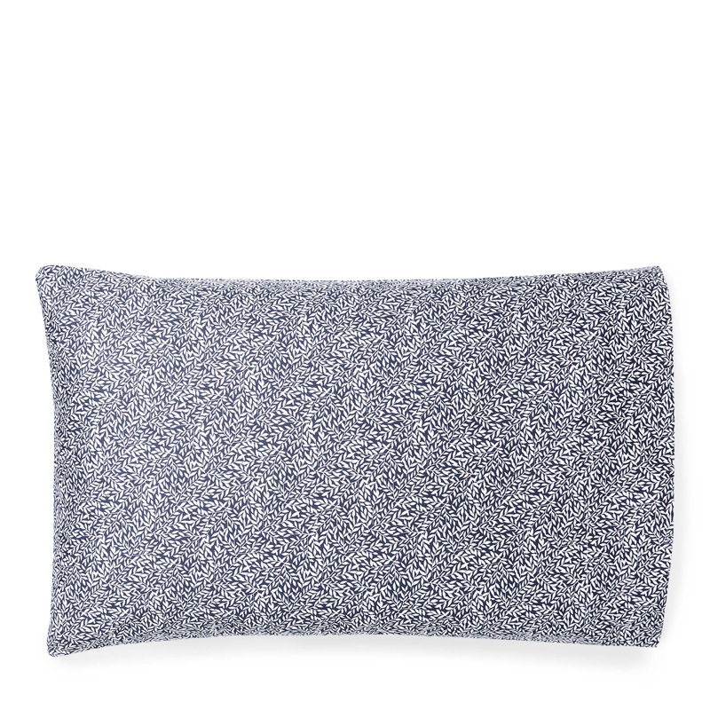 Spencer 200 Thread Count Abstract 100% Cotton Pillowcase, Full, Navy