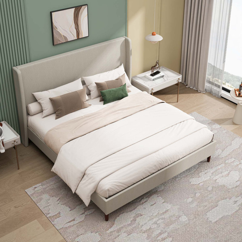 High Headboard Platform Bed