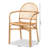 Charnessa Rattan Arm Chair in Brown