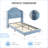 Upholstered Twin Bed Frame With Led Lights-1850051390