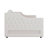 Daybed With Trundle And LED, Upholstered Linen Day Bed Frame With Tufted Button Backrest-909913600-909913606