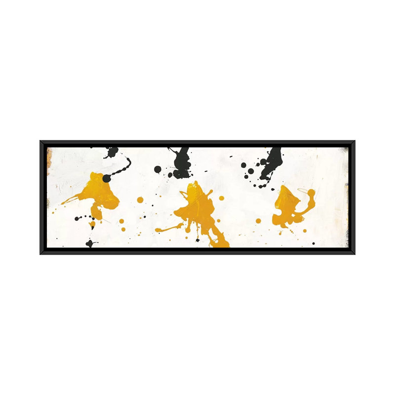 Reproduction d'art sur toile tendue, H 12 po x l 36 po x P 1,5 po, Toile avec cadre noir