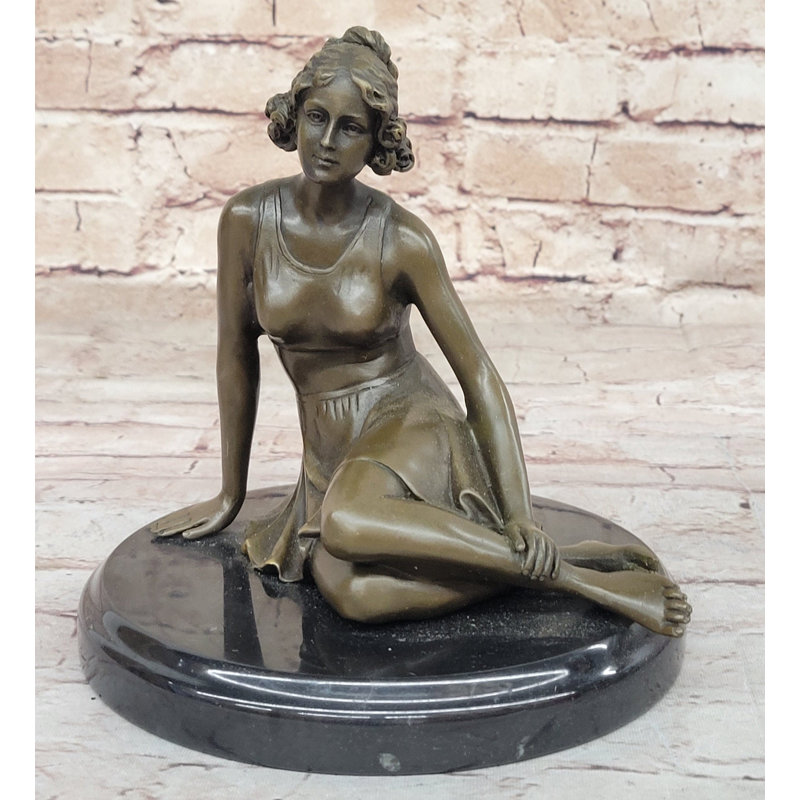 Sculpture statue en bronze de style art déco