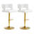 Adjustable Height Bar Stool Faux Leather Upholstered Bar Stool-1038744565