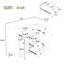 Base de meuble-lavabo simple 35 po Nahed seulement en gris
