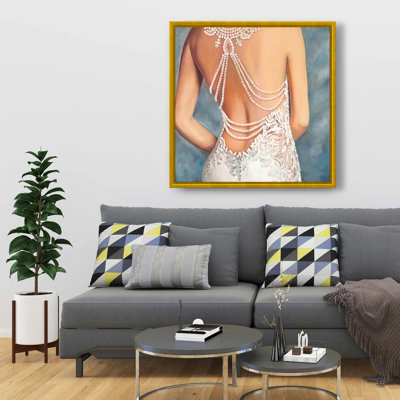 Wedding Dress Fashion Bedroom Canvas | Home Decor Accent