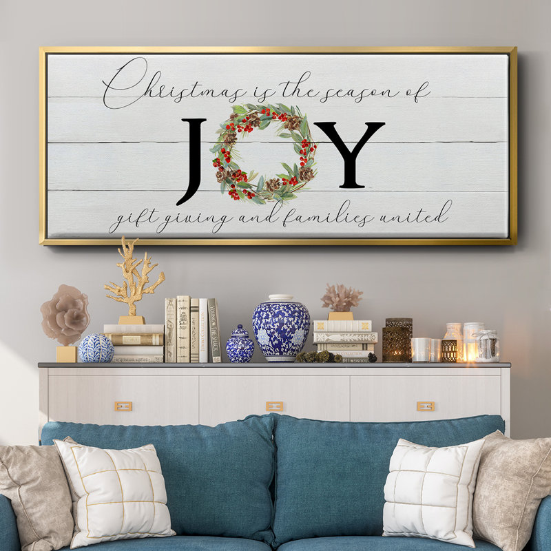 Season of Joy - toile encadrée, H 24 po x l 60 po