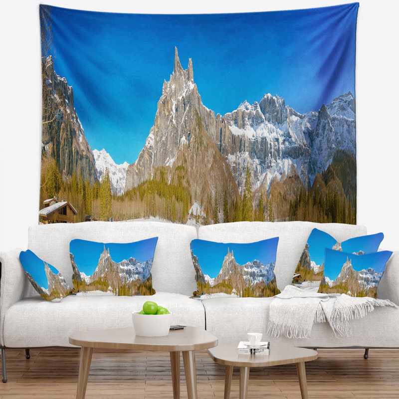 Sixt en polyester fer un tapisserie psyché panoramique avec accessoires suspendus inclus, H 50 po x l 60 po