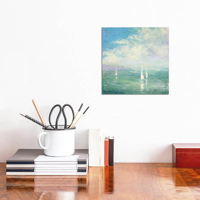 Setting Sail by Julia Purinton - Wrapped Canvas Painting, 30.48 cm H x 30.48 cm W