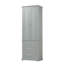 Grande armoire de rangement avec trois tiroirs pour salle de bain / bureau, gris-130067329
