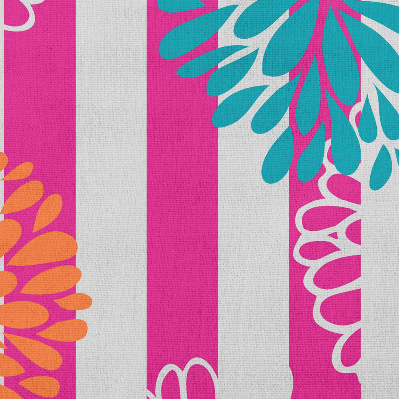 Coussin décoratif d'intérieur/d'extérieur, Rose, 16 po x 16 po