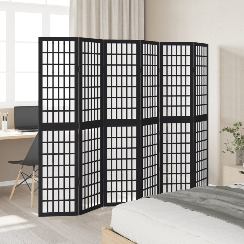 215cm W x 180cm H 6 - Panel Folding Room Divider