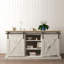 Ensemble de quincaillerie de porte de grange coulissante pour portes doubles en bois massif (2 pièces)-72340272-72340276