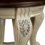 Table de salon en bois massif de 22 po avec tablette, beige et couleur, facile à assembler, placage à chaud, table d'appoint ronde arrondie et sécuritaire, tablette pour espace, protégée-631067859