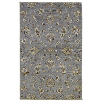 Davey Hand Knotted 3x5 Grey Rug